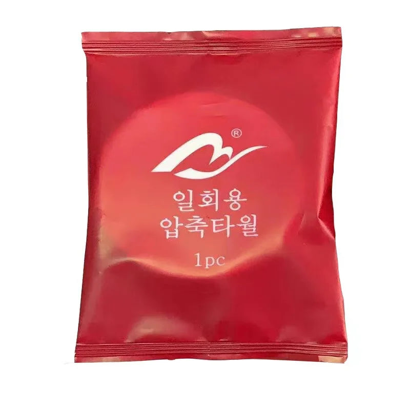 50PCS Organic Biodegradable Disposable Compressed Towel Tablets - Soft, Portable Magic Napkin Wipes