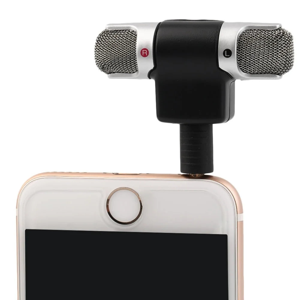FORNORM 3.5Mm Jack Portable Mini Portable Digital Stereo Microphone Recorder for Sony MIC-DS70P Computer Sing Song Karaoke