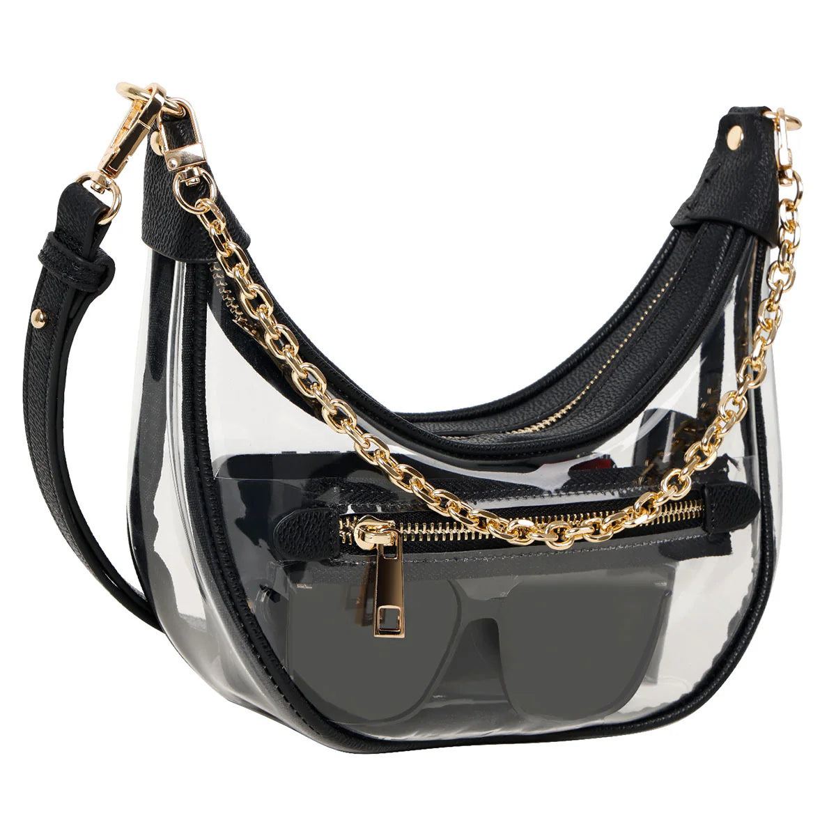 Clear Waterproof Adjustable Strap Crossbody Bag