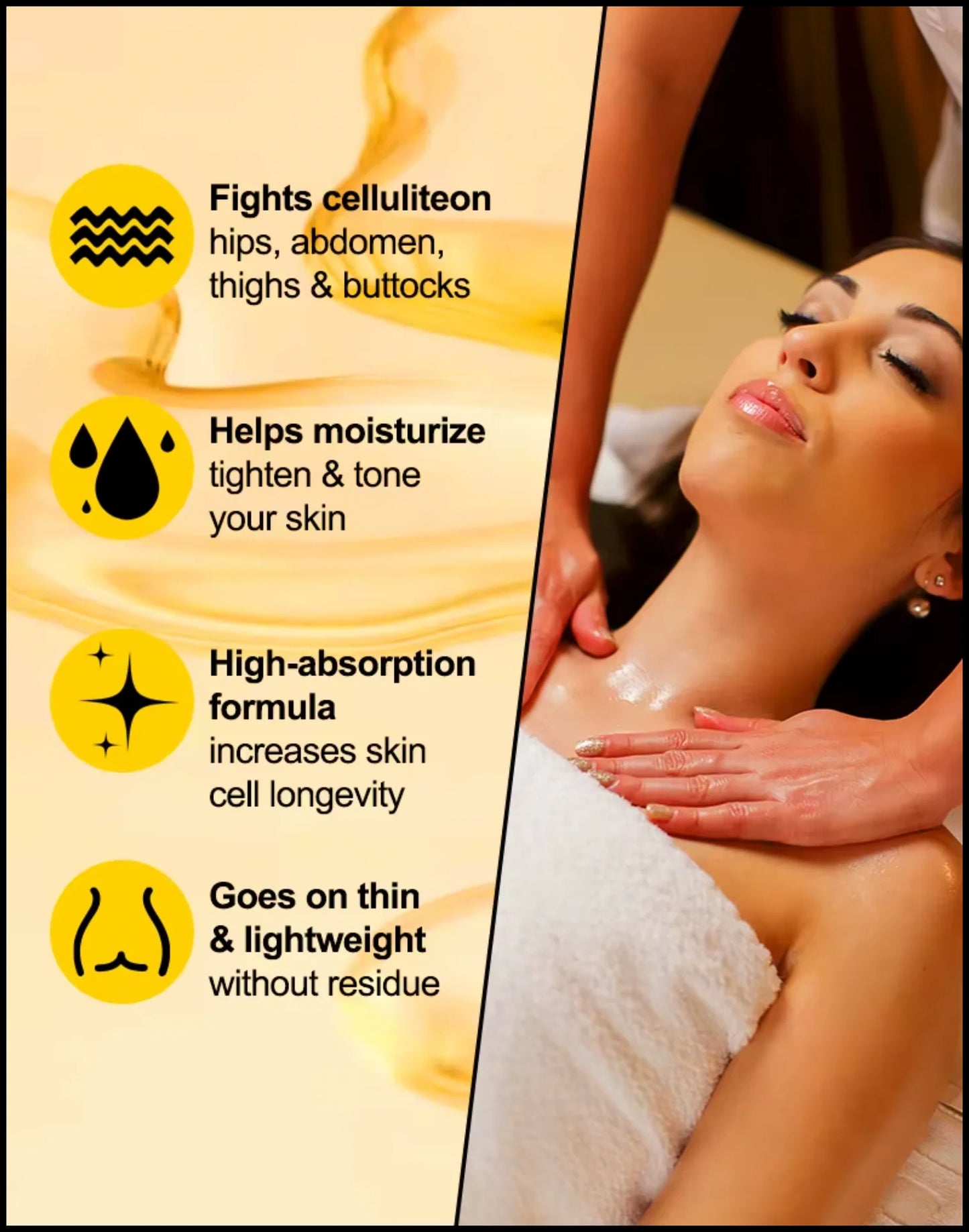 Revitalize Your Skin: Firming Anti-Cellulite Body Oil with Collagen – 8 Fl Oz