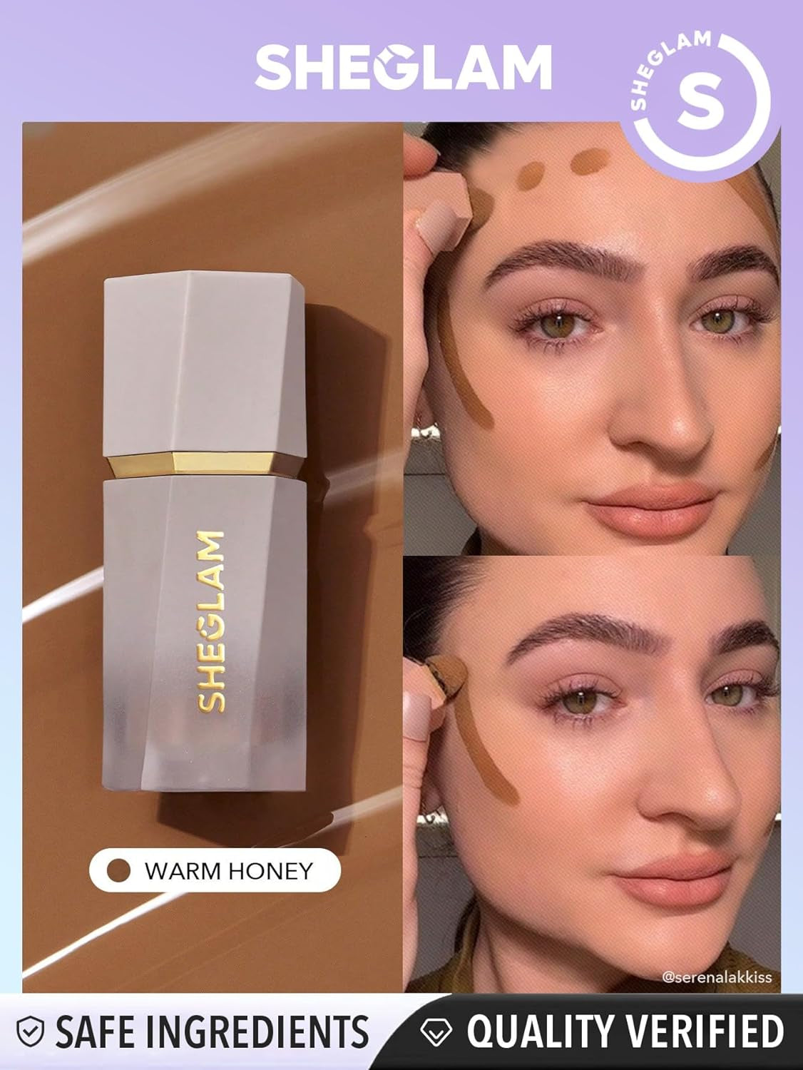 Sun Sculpt Liquid Contour Stick Long Lasting Cream Bronzer Makeup-Warm Honey
