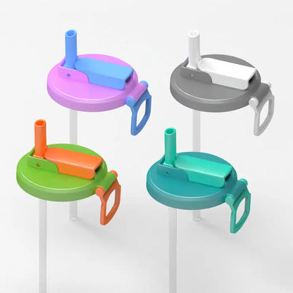 2025 Multifunctional Soda Straw Cover Leak-Proof Portable Beverage Sealing Cover & Straw Set High-Quality Recyclable Beveragelid