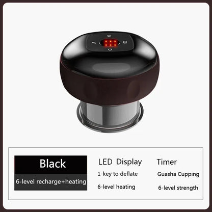 Revolutionary Smart Electric Vacuum Cupping Massager with Heating & Suction for Ultimate Body Relief