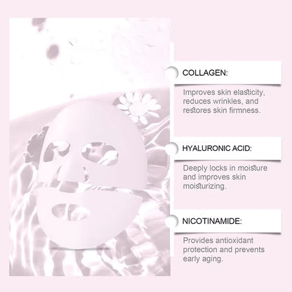 Revitalizing Pink Bio Collagen Gel Mask - Deep Hydration & Skin Tone Balance for Overnight Glow
