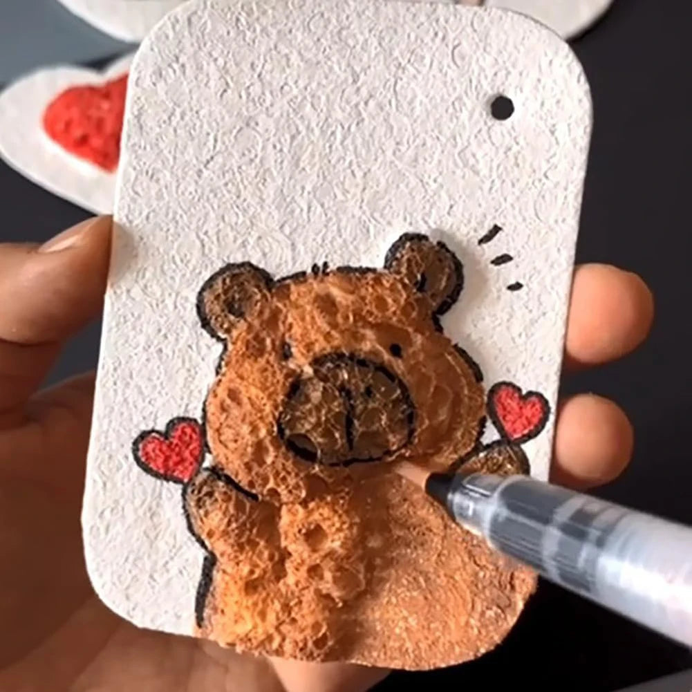 3D Magic Drawing Canvas Kit for Kids - DIY Puffy Paint Foam Art Supplies with Drawing Pens
