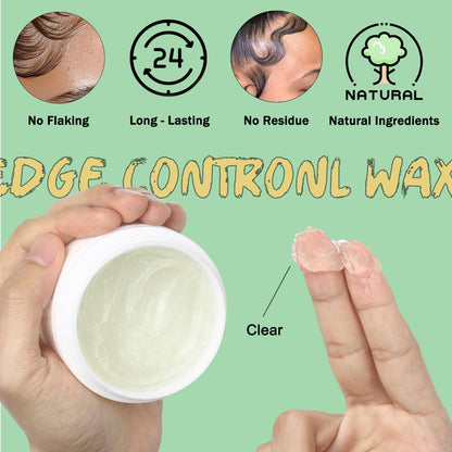 Ultimate 6-Piece Edge Control Kit for Strong Hold & Flawless Hair Styling - Perfect for 4C Hair!