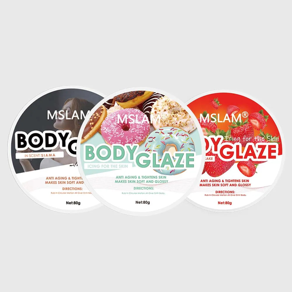 Nourishing Body Glaze Whipped Body Butter - Anti-Aging Moisturizer for Soft, Radiant Skin