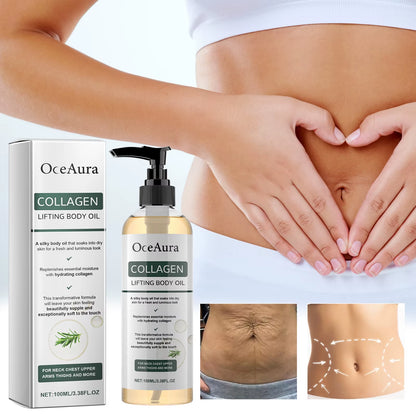 Collagen Lifting Body Oil,Firming Body Oil,Compact Body Oil,Massage Oil,Body Oil Women Collagen Skin Tightening 100Ml