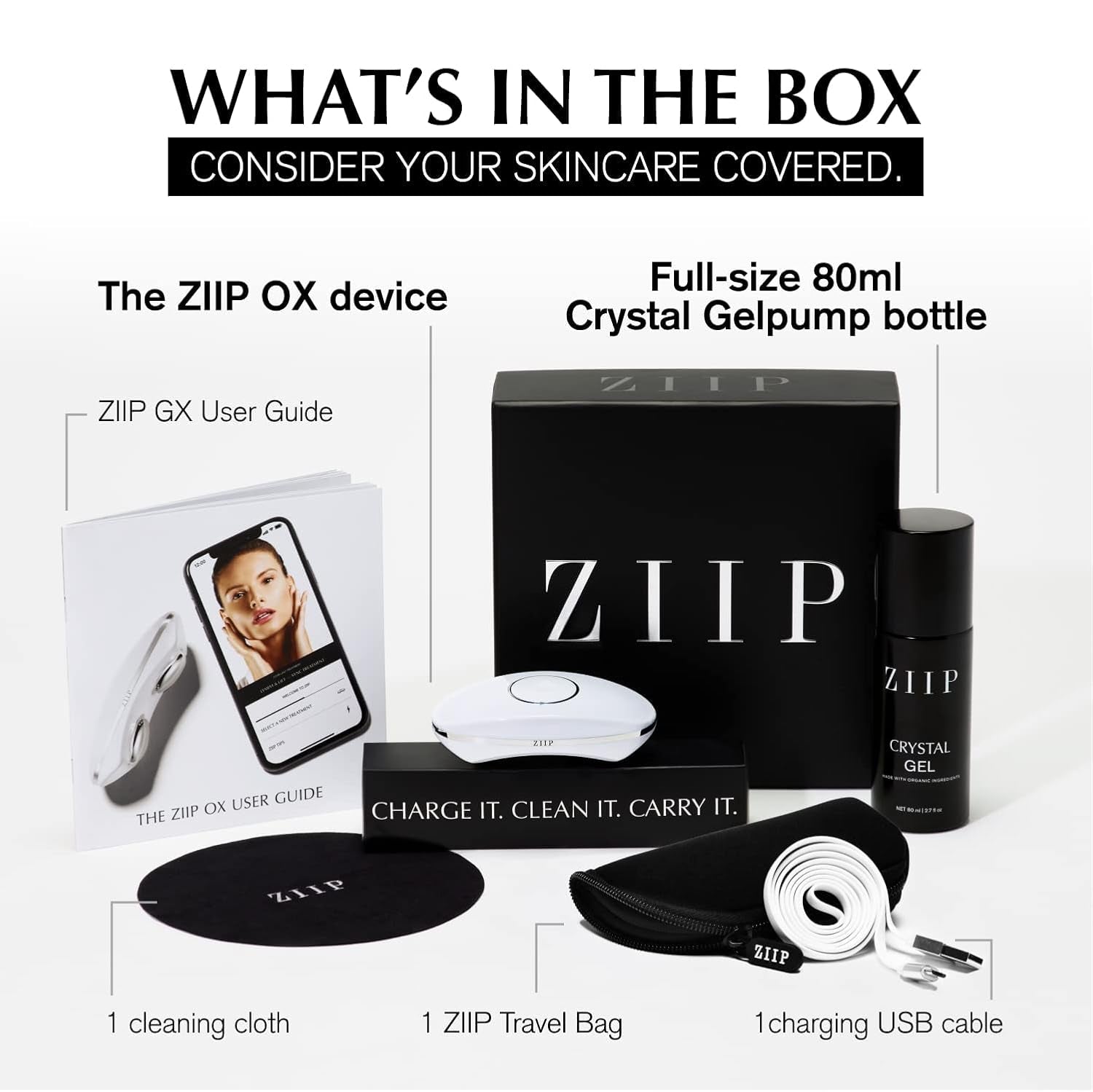 Unlock Radiant Skin: OX Microcurrent Facial Device with Organic Crystal Gel for Home Sculpting, Lifting & Contouring!
