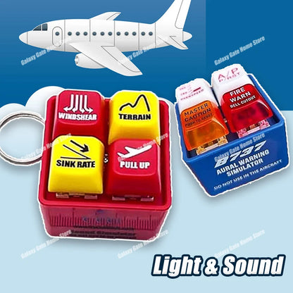 Emergency Alert Simulator Keychain - Mini Sound Alarm Toy for Bags and Home Décor