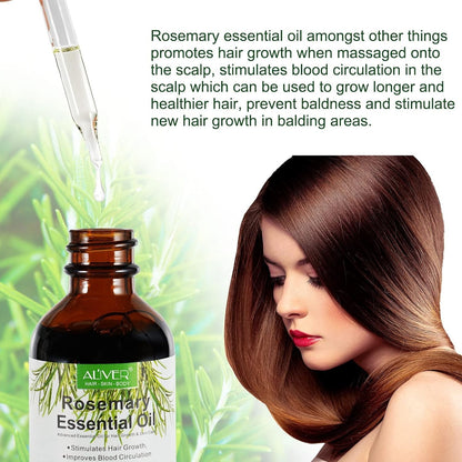 Rosemary Essential Oil for Hair Growth, Pure and Natural, Perfect for Aromathera