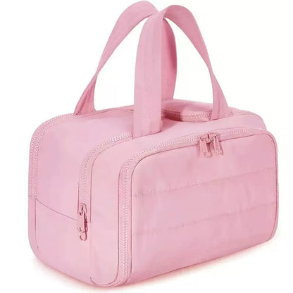 Large Capaci Portable Lightweight Makeup Bag Women'S Travel Miscellaneous Storage Bag Handheld Organizer Cosmetic Pouch Wash Bag