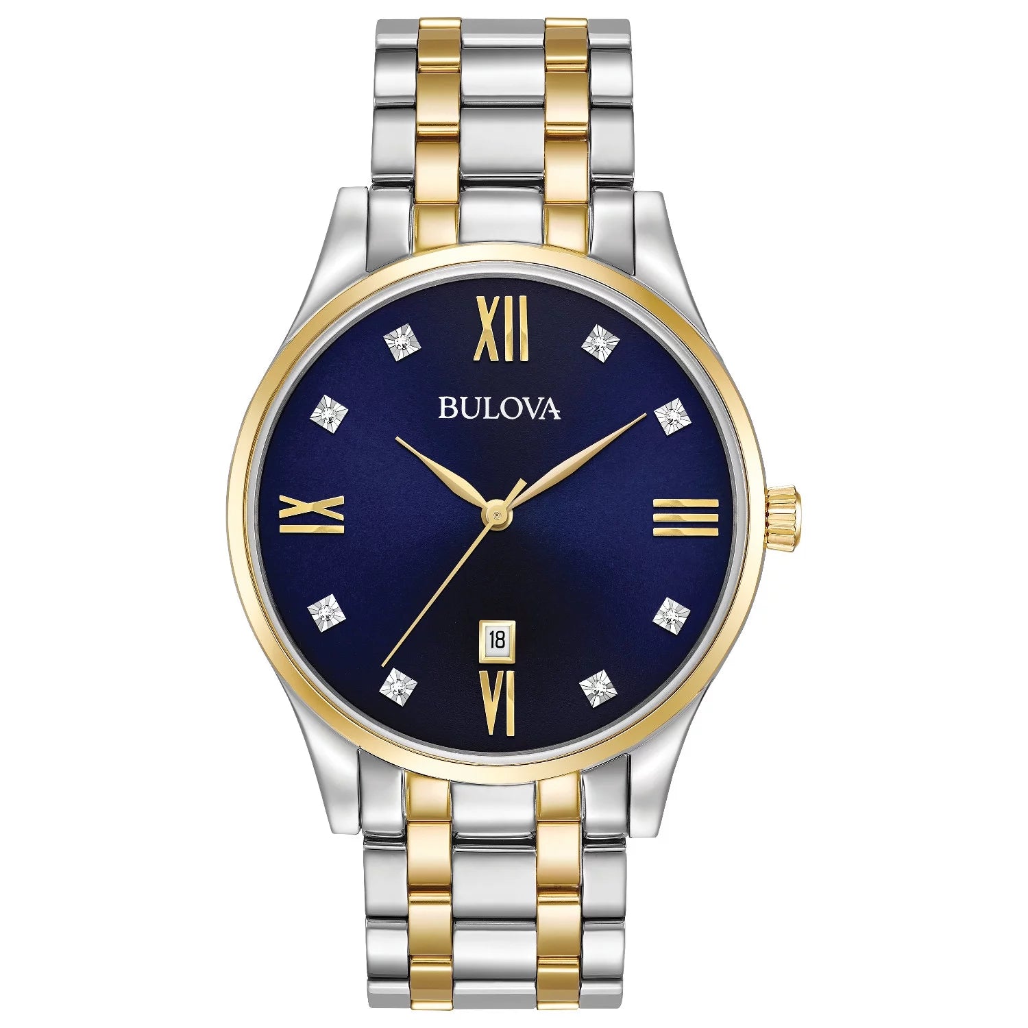 Men'S Classic Two-Tone Diamond Watch 98D130