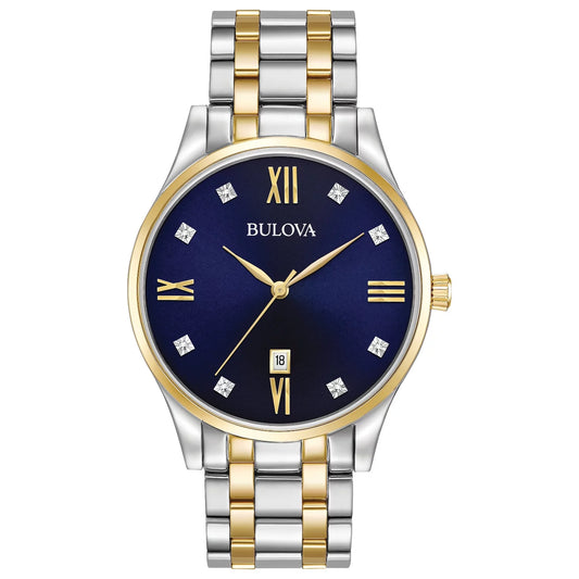 Men'S Classic Two-Tone Diamond Watch 98D130