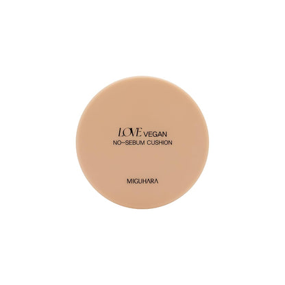 LOVE Vegan No-Sebum Cushion | K-Beauty No Sebum Cushion (15G/0.52 Oz.)