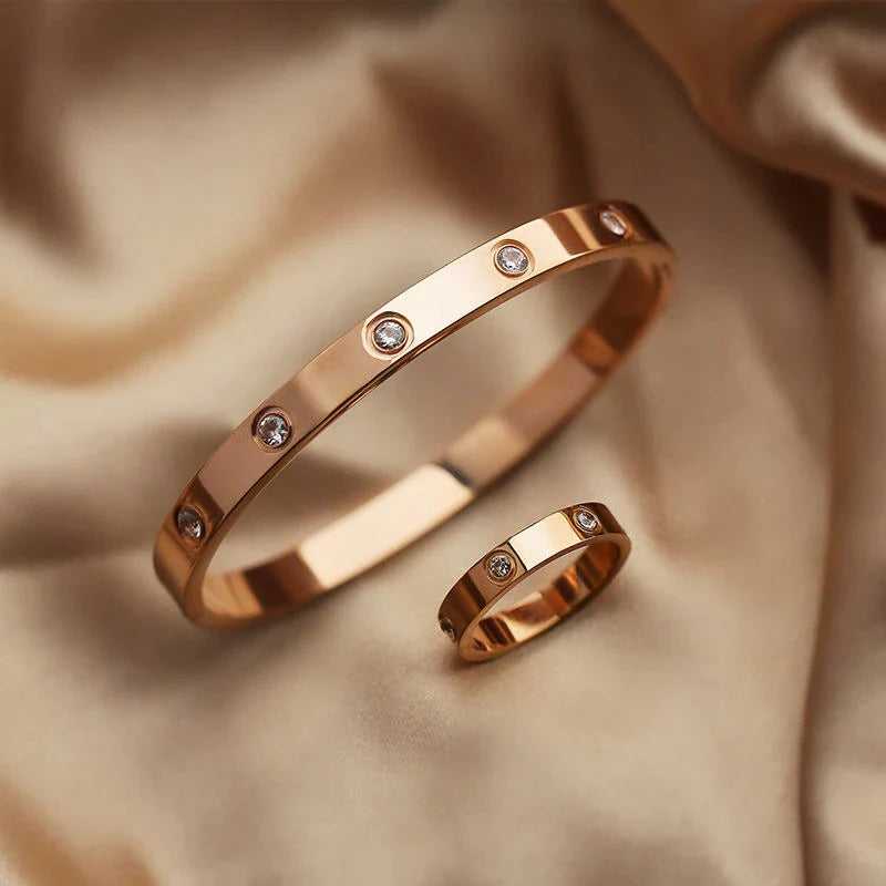  Bangle/ Ring Set -Stainless Steel Jewelry 