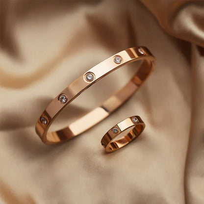  Bangle/ Ring Set -Stainless Steel Jewelry 