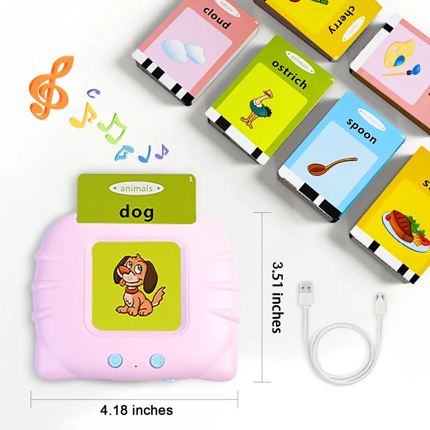 Talking Flash Cards- Alphabet Pocket Speech Toys -Therapy -Sensory Toys -Educational Fun & Games 