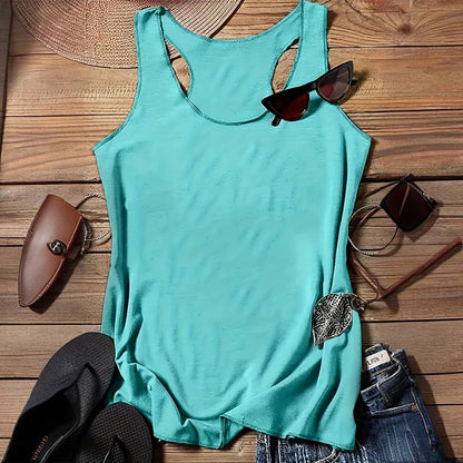 Women Five-Piece Racerback Casual Sleeveless Vest