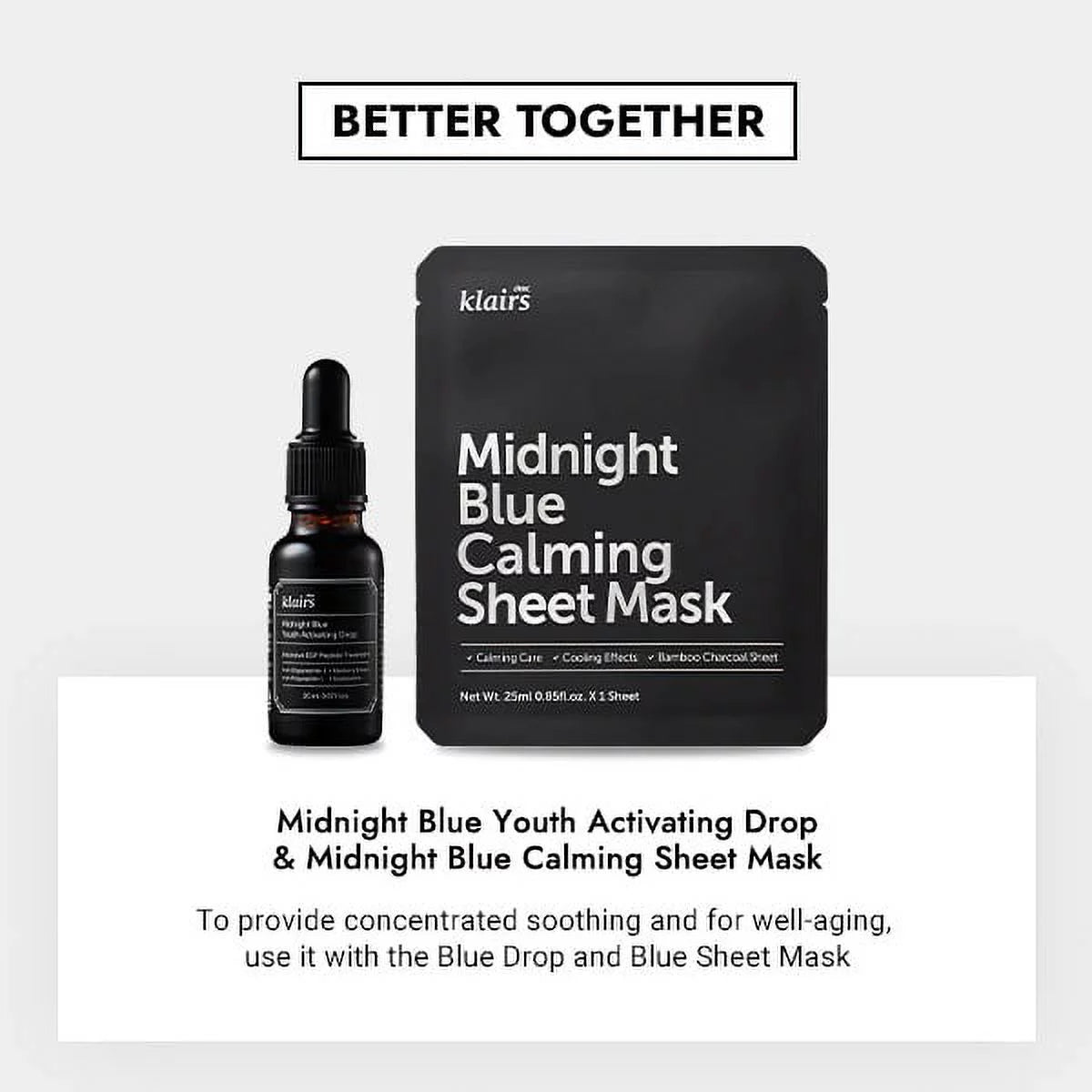 [] K-Beauty Skincare, Midnight Blue Calming Cream, 1 Oz (30 Ml)