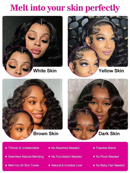 30 40Inch Loose Waves Wig Human Hair Brazilian Loose Deep Wig 13X6 Hd Lace Frontal Wig Curly Lace Front Human Hair Wig for Women
