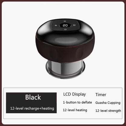 Revolutionary Smart Electric Vacuum Cupping Massager with Heating & Suction for Ultimate Body Relief