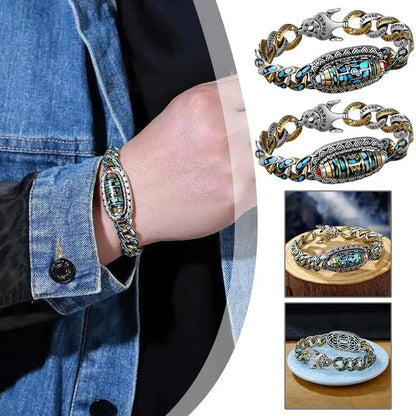 High-End Six-Character Mantra Retro Men'S and Women'S Bracelets Personality Chinese Style Men'S Fashion Jewelry