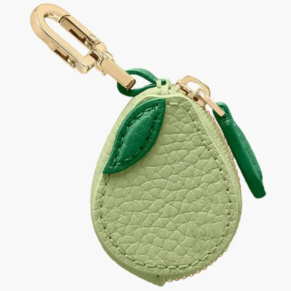 Adorable Mini Cherry Coin Purse - Cute Strawberry PU Leather Keychain & Earphone Bag