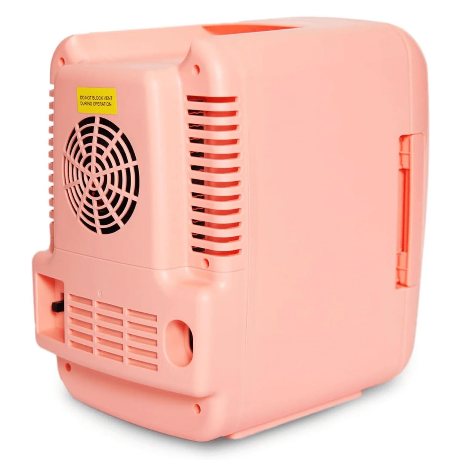 Compact Mini Fridge Cooler with Secure Latch - Perfect for 6 Cans on the Go!