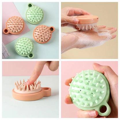 Revitalize Your Scalp with the Silicone Shampoo Massager – Ultimate Hair Therapy Brush for Relaxing Acupuncture Point Massage!