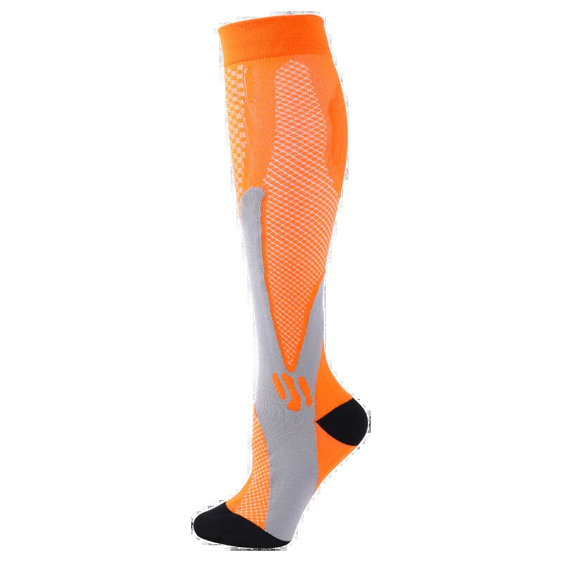 Compression Stockings -Promotes Blood Circulation - Anti-Fatigue Comfortable Solid Color Socks