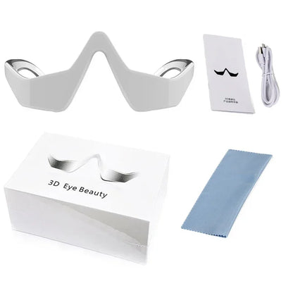 3D Red Light EMS Eye Massager Eyecare Glasses Dark Circles Puffiness Wrinkles Reduction Eye Fatigue Relaxing Beauty Care Device