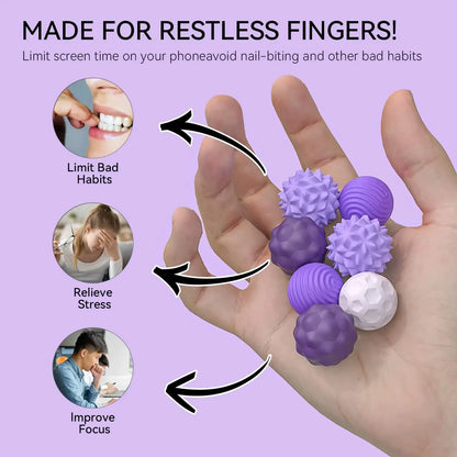  Magnetic Sensory Balls- Fidget Toy - Calming , Anxiety/Stress Relief Sensory Toy- Kids & Adults 
