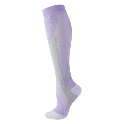Compression Stockings -Promotes Blood Circulation - Anti-Fatigue Comfortable Solid Color Socks