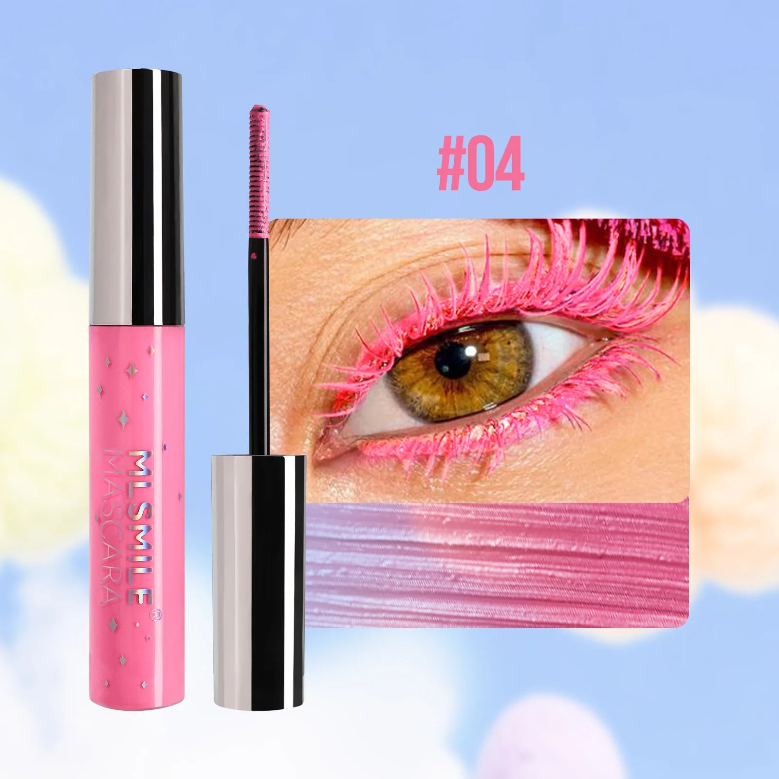 Shiny Pearlescent Colorful Mascara Waterproof Sweat Proof Quick Dry Lasting Matte Blue Mascara Glitter Gold Eyelashes