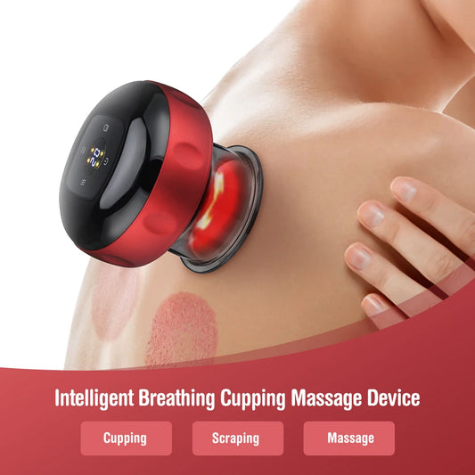Revolutionary Smart Electric Vacuum Cupping Massager with Heating & Suction for Ultimate Body Relief