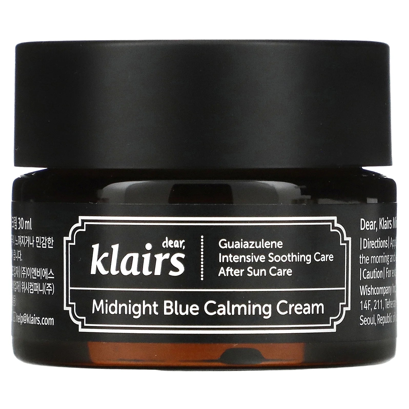 [] K-Beauty Skincare, Midnight Blue Calming Cream, 1 Oz (30 Ml)