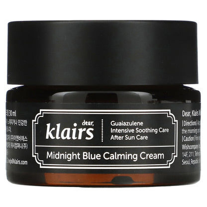 [] K-Beauty Skincare, Midnight Blue Calming Cream, 1 Oz (30 Ml)