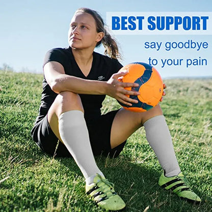 Compression Stockings -Promotes Blood Circulation - Anti-Fatigue Comfortable Solid Color Socks