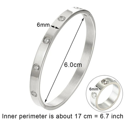  Bangle/ Ring Set -Stainless Steel Jewelry 