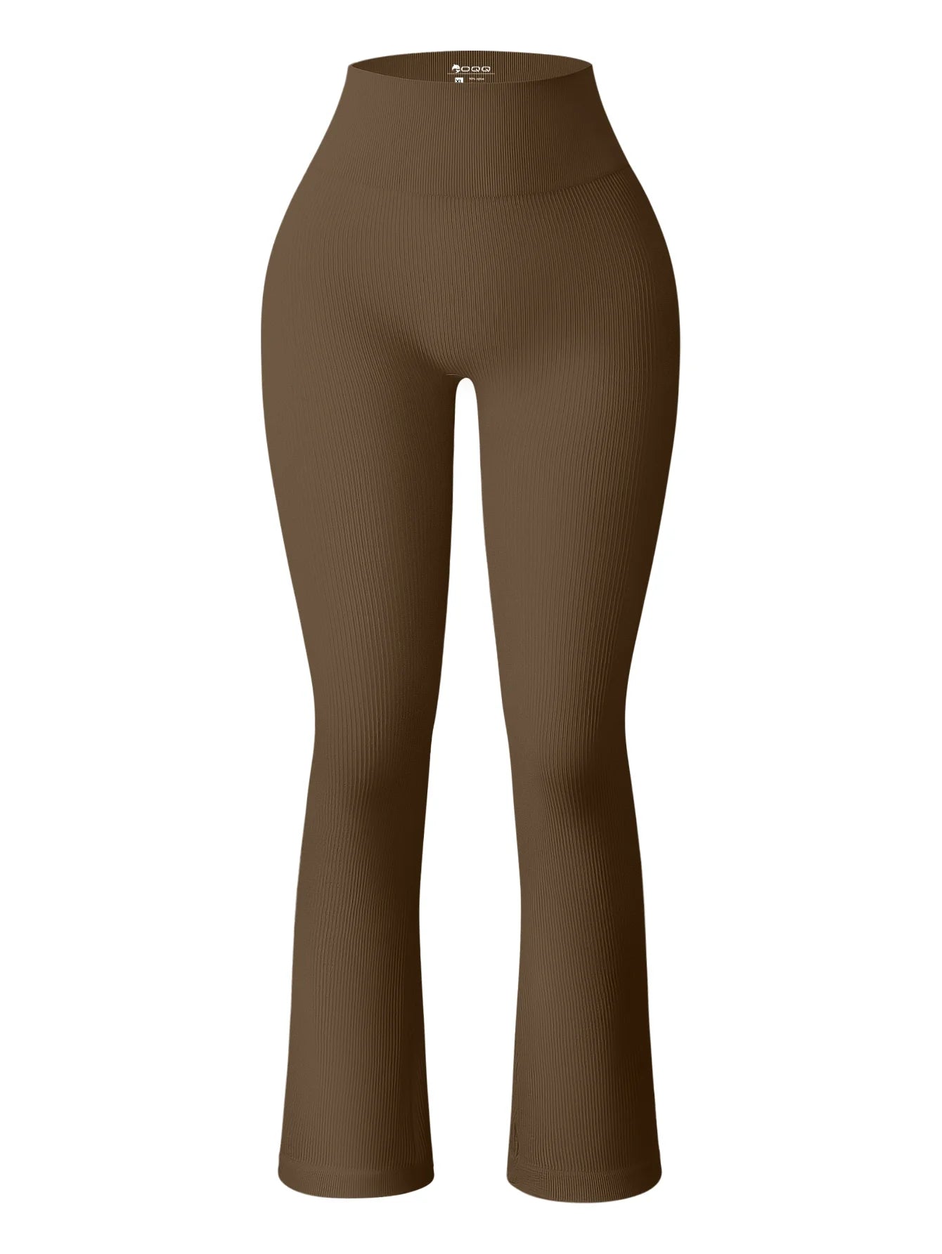 Women'S Yoga Pants Ribbed Seamless Sports High-Waisted Flare Pants