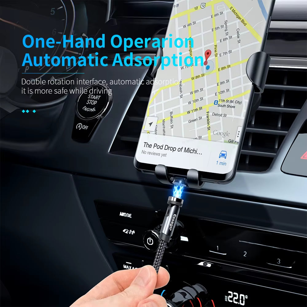 540 Rotate Magnetic Cable Fast Charging Magnet Charger Micro USB Type C Cable Mobile Phone Wire Cord for Iphone Xiaomi