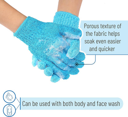 Revitalize Your Skin with 4 Pcs Exfoliating Hand Gloves - Ultimate Scrub Experience!