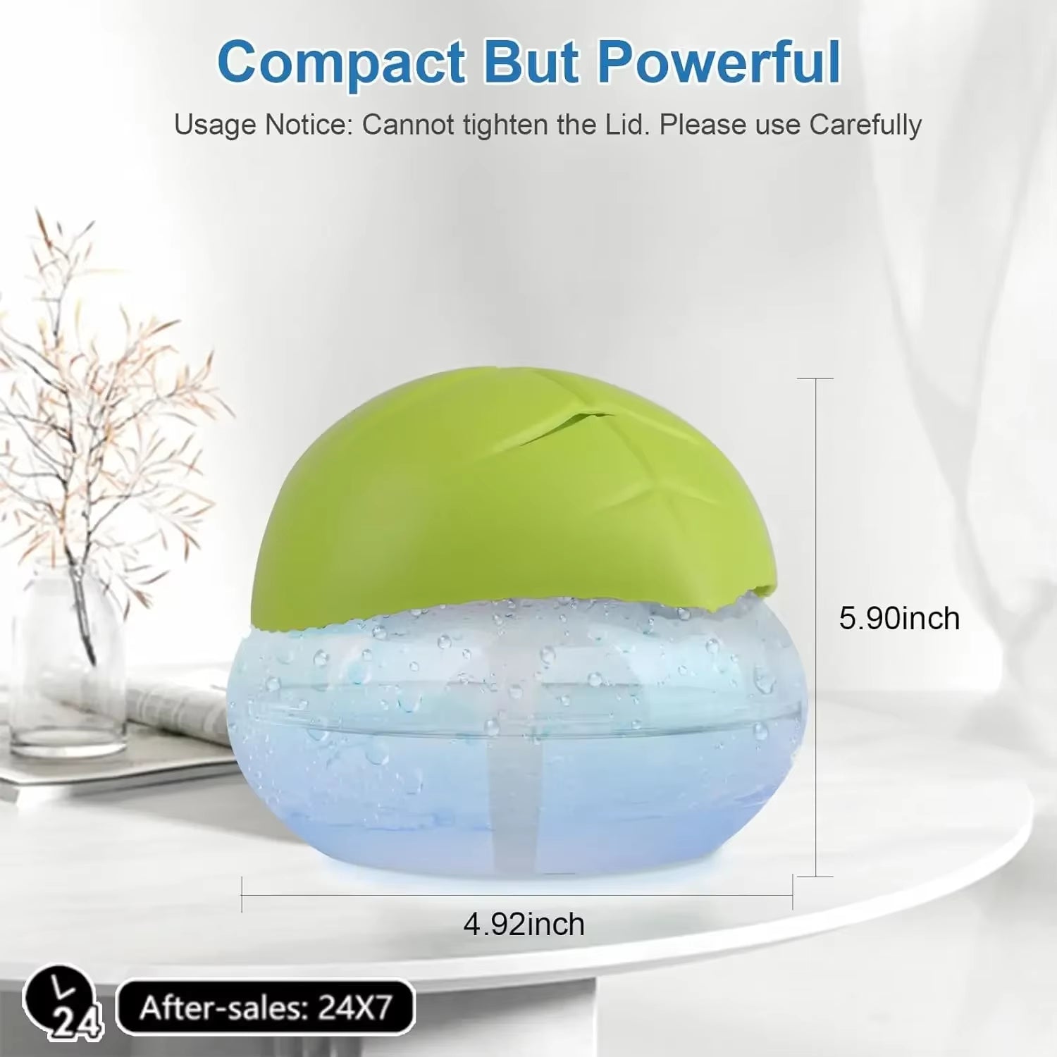 Transform Your Space with the Black Water-Based Air Purifier & Freshener – Color-Changing LED, Revitalizes Air in Any Room!
