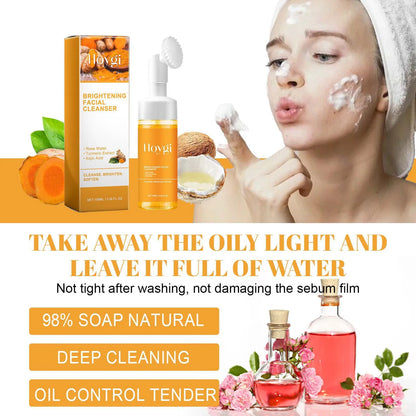 Revitalizing Turmeric Cleanser - Control Oil, Banish Dark Spots, Fight Acne & Brighten Skin with Vitamin C!