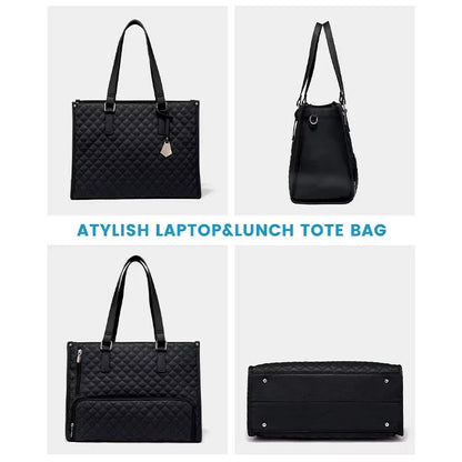 2 in 1 Portable Lunch Tote - Insulated Shoulder Pouch- Makeup Durable Waterproof Outdoor Travel Bag