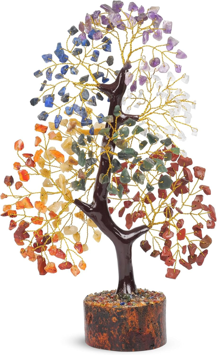 Enchanting 7 Chakra Tree of Life with Healing Crystals - Perfect for Home Decor & Thoughtful Gifts!