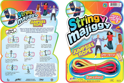 Exciting 24-Pack Fun-A-Ton Chinese Jump Rope Set for Kids - Perfect for Indoor & Outdoor Play, PE Classes, and Party Favors!