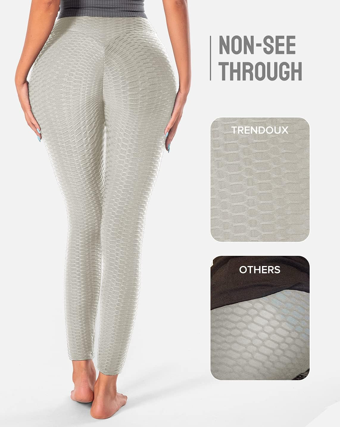 Tiktok Trending Leggings Peach Lift, Liftlyup Butt Enhancing High Waist Booty Lifting Yoga Pants for Womens, Workout Running Walk Dog Tight Pants - Grey XL