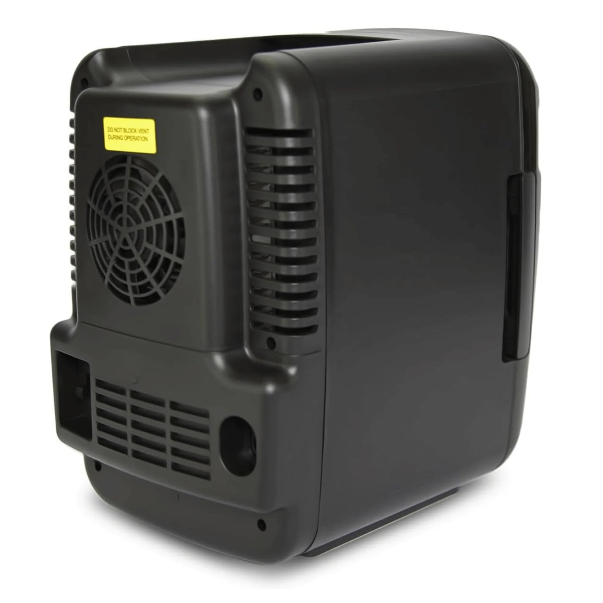 Compact Mini Fridge Cooler with Secure Latch - Perfect for 6 Cans on the Go!